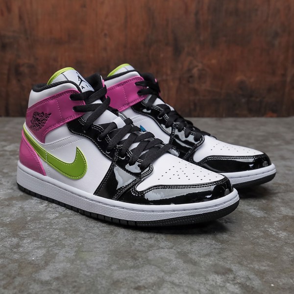 Hinh anh 3: Jordan 1 Mid SE "White/Cyber/Active Fuchsia" Khi hong la danh cho nam gioi!