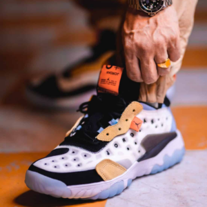 Alternative view of Giày Nike Air Jordan Delta 2 'White Black Tan Infrared' CV8121-100