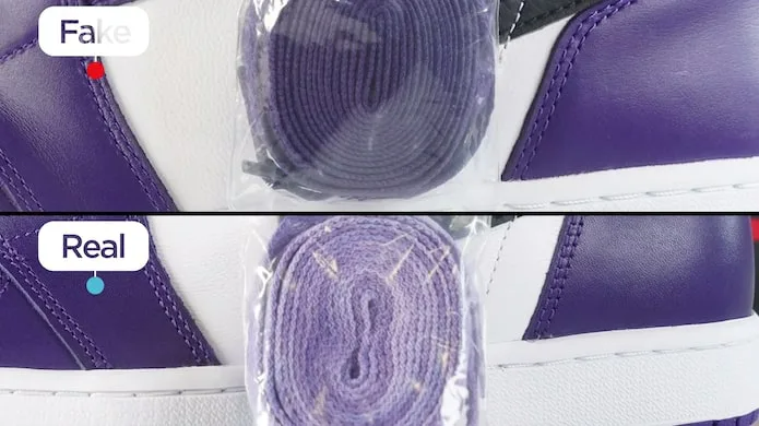 Cách phân biệt một đôi Nike Air Jordan 1 “Court Purple” real và fake Hinh anh 4: Cach phan biet mot doi Nike Air Jordan 1 “Court Purple” real va fake