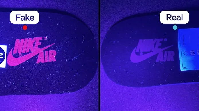 Cách phân biệt một đôi Nike Air Jordan 1 “Court Purple” real và fake Hinh anh 7: Cach phan biet mot doi Nike Air Jordan 1 “Court Purple” real va fake