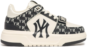 Giay MLB Chunky Liner Mid Monogram NY 'Black' 3ASXLM13N-50BKS