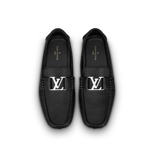 Giày Louis Vuitton Monte Carlo Moccasins 'Black' 1A3K23 - Ảnh 4