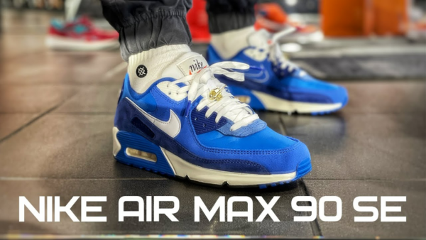 Giày Nike Air Max 90 SE 'First Use Pack Signal Blue' DB0636-400 - Ảnh 6