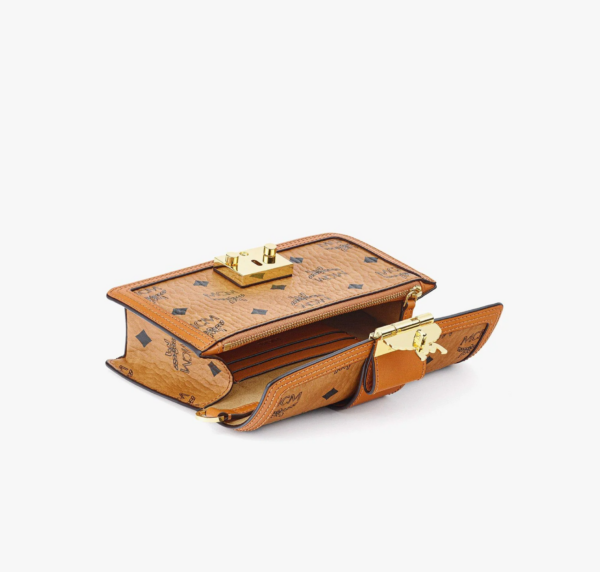 Túi MCM Gretl Crossbody Visetos Cognac MWRBAWO05CO001 - Ảnh 4