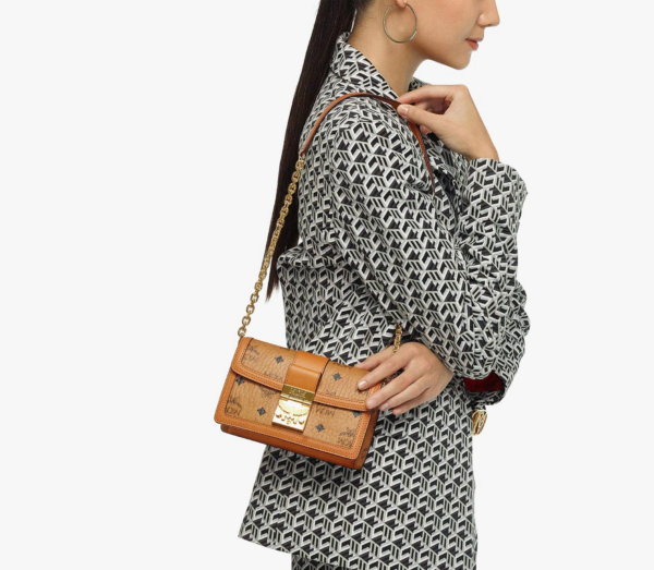 Túi MCM Gretl Crossbody Visetos Cognac MWRBAWO05CO001 - Ảnh 3