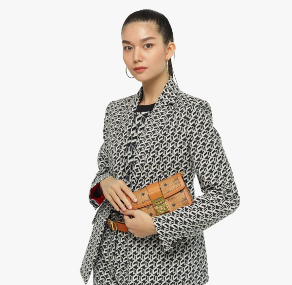 Túi MCM Gretl Crossbody Visetos Cognac MWRBAWO05CO001 - Ảnh 2