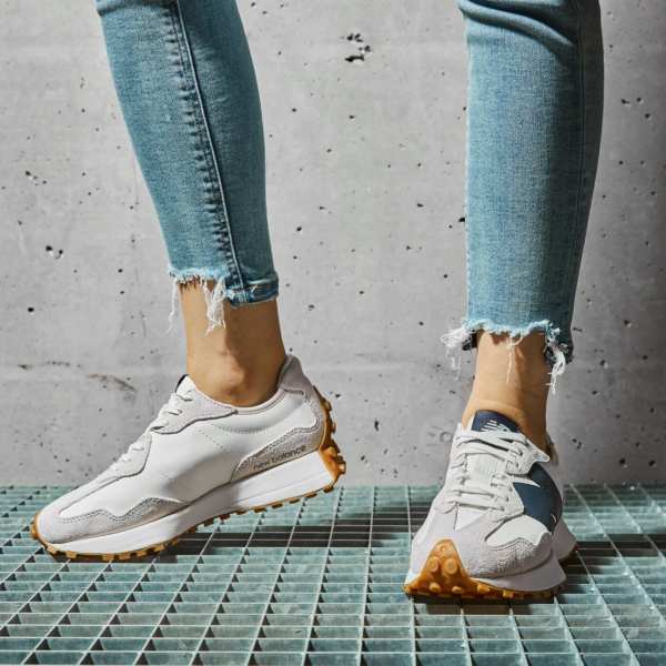 Giày New Balance Wmns 327 'Grey Navy' WS327KB - Ảnh 2