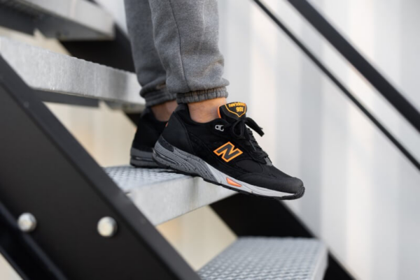 Giày New Balance 991 Made In England Neon Black Orange M991NEO - Ảnh 2