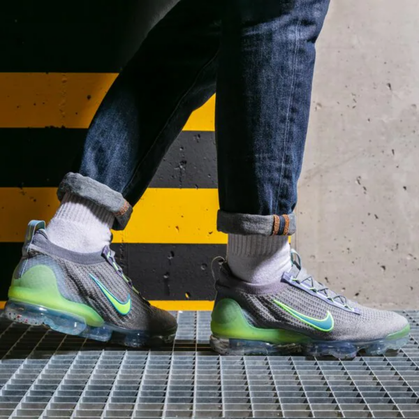 Giày Nike Air VaporMax 2021 Flyknit 'Grey Light Liquid Lime' DH4084-003 - Ảnh 2