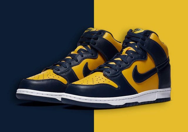 nike dunk high michigan