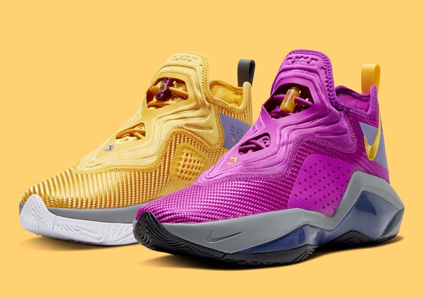 Nike LeBron Soldier 14 "Lakers" phiên bản Alternate Purple/Gold Hinh anh 1: Nike LeBron Soldier 14 "Lakers" phien ban Alternate Purple/Gold