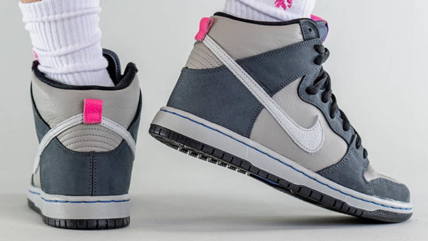 Giày Nike SB Dunk High Pro 'Medium Grey Pink' DJ9800-001 - Ảnh 6