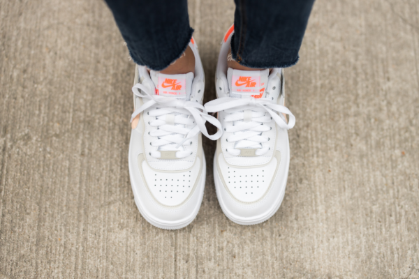 Giày Nike Wmns Air Force 1 Low Shadow 'White Bright Mango' DH3896-100 - Ảnh 5