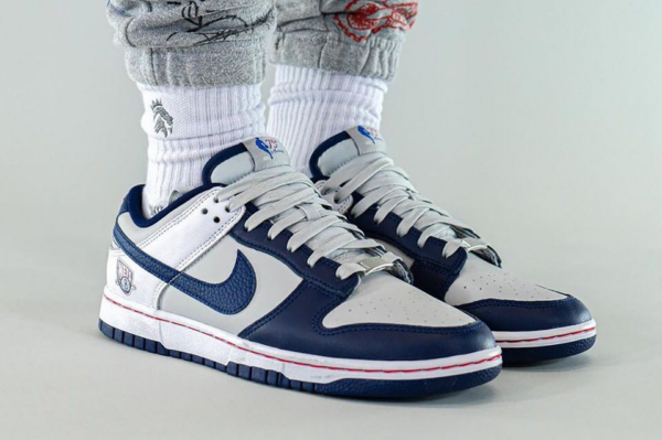 Giày Nike NBA x Dunk Low EMB '75th Anniversary Nets' DD3363-001 - Ảnh 4