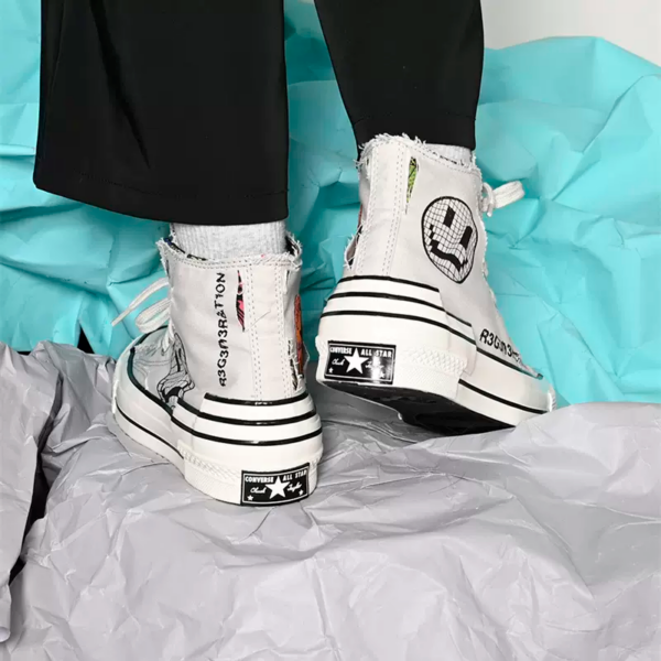 Giày Converse Chuck 70 High Hacked Heel 'Grey' A00730C - Ảnh 5