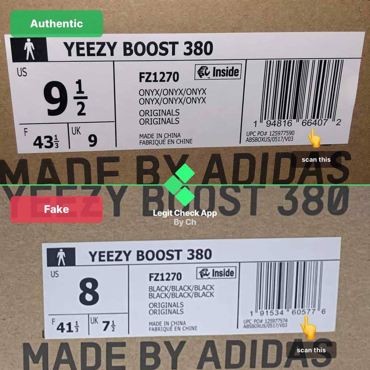 Hinh anh 2: Legitcheck: Cach phan biet Yeezy Boost 380 Onyx real va fake