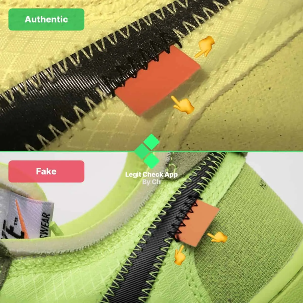 Hinh anh 6: Legitcheck: Cach phan biet Off-White Air Force 1 Volt Real va Fake