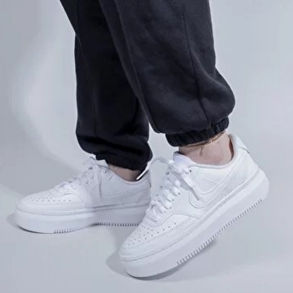 Giày Nike Court Vision Alta 'Triple White' DM0113-100 - Ảnh 6