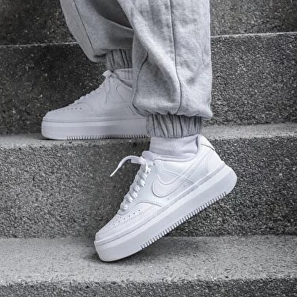 Giày Nike Court Vision Alta 'Triple White' DM0113-100 - Ảnh 5
