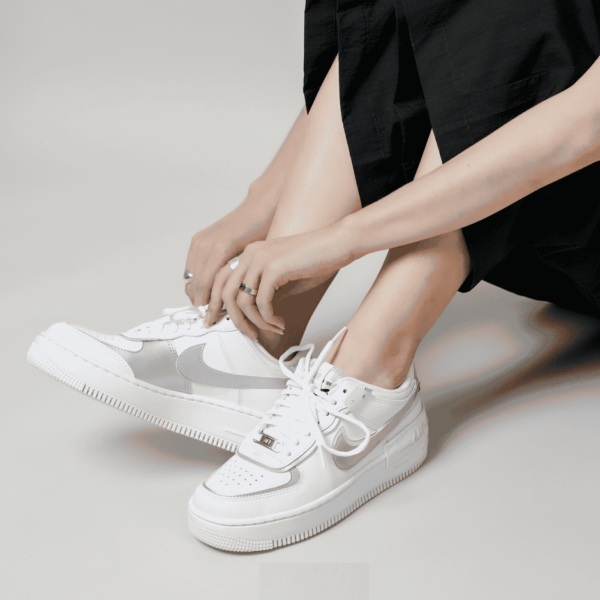 Giay Nike Air Force 1 Shadow 'White Metallic Silver' CI0919-119