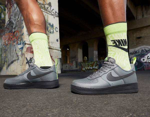 Giày Nike Air Force 1 Low '07 'Iron Grey Volt Black' DZ4510-001 - Ảnh 2