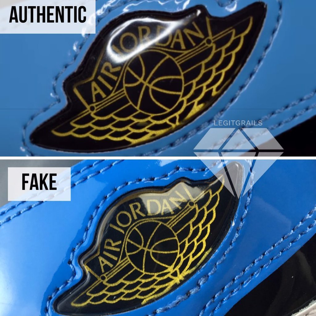 Hướng dẫn cách phân biệt Air Jordan 1 UNC Fearless Real và Fake Hinh anh 4: Huong dan cach phan biet Air Jordan 1 UNC Fearless Real va Fake