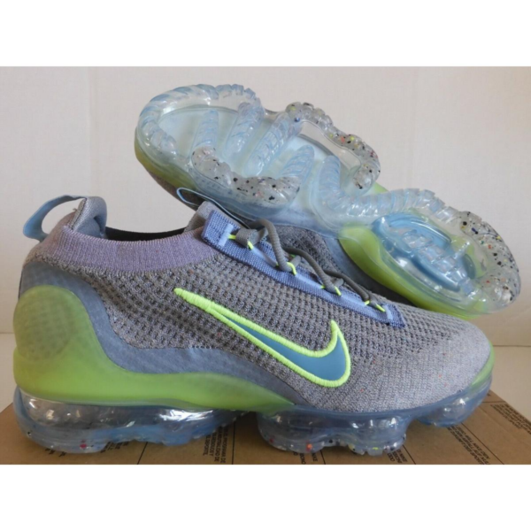 Giày Nike Air VaporMax 2021 Flyknit 'Grey Light Liquid Lime' DH4084-003 - Ảnh 5