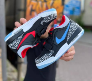 Giay Nike Air Jordan Legacy 312 Low GS 'Black Valor Blue' CD9054-004