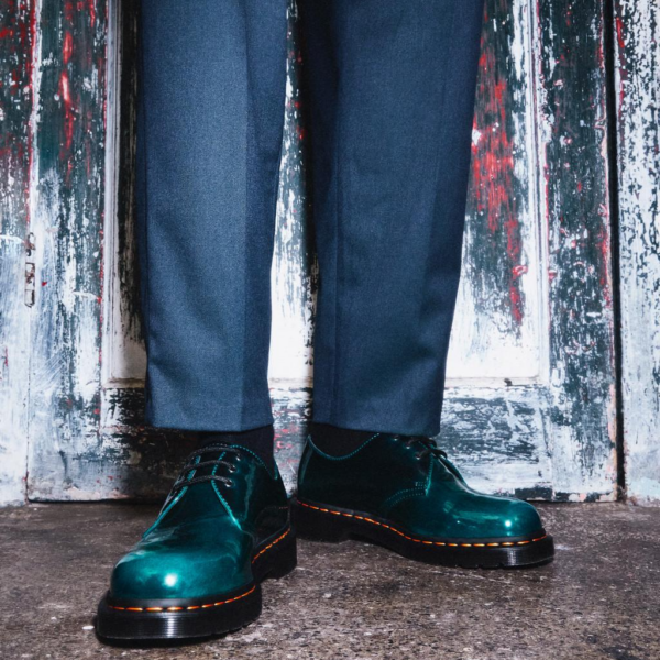 Giày Dr Martens 1461 Vegan 'Black Gross' 26890431 - Ảnh 2
