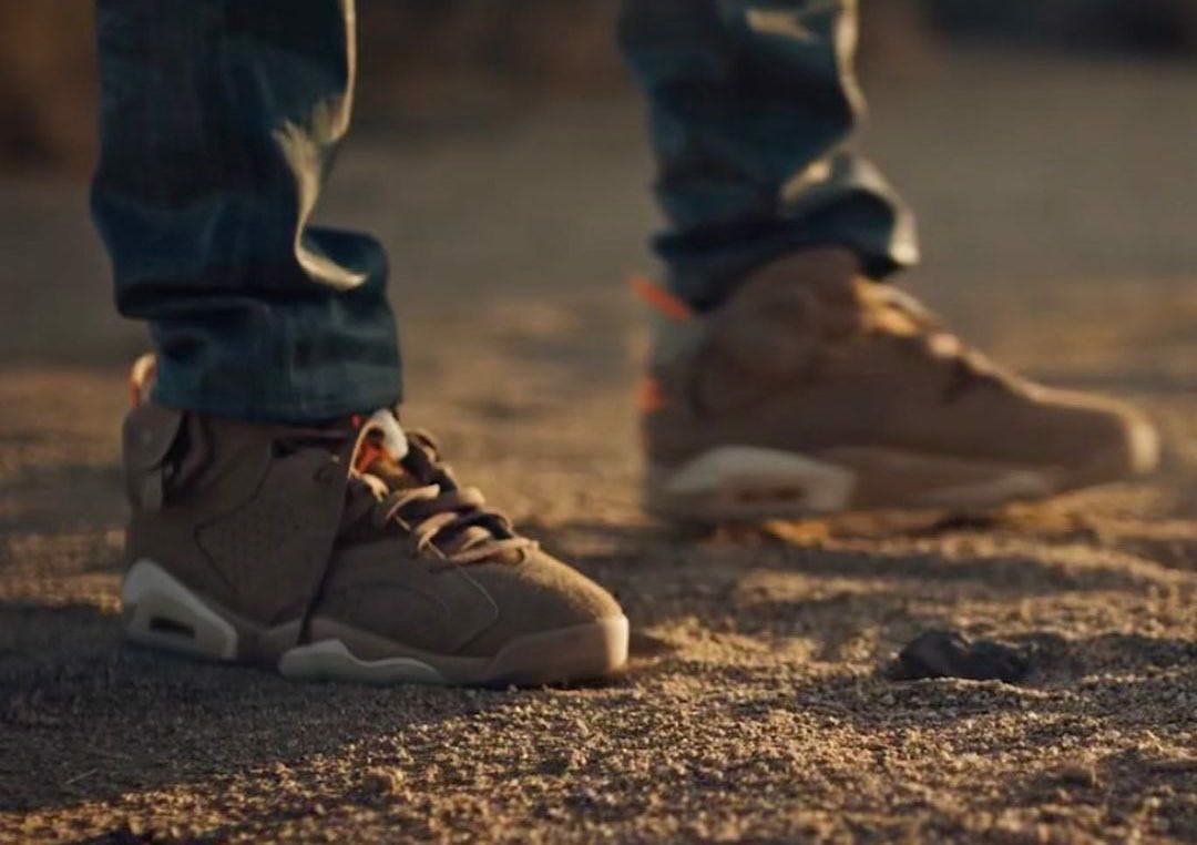 Xuất hiện những hình đầu tiền của Travis Scott x Air Jordan 6 "British Khaki" Hinh anh 2: Xuat hien nhung hinh dau tien cua Travis Scott x Air Jordan 6 "British Khaki"
