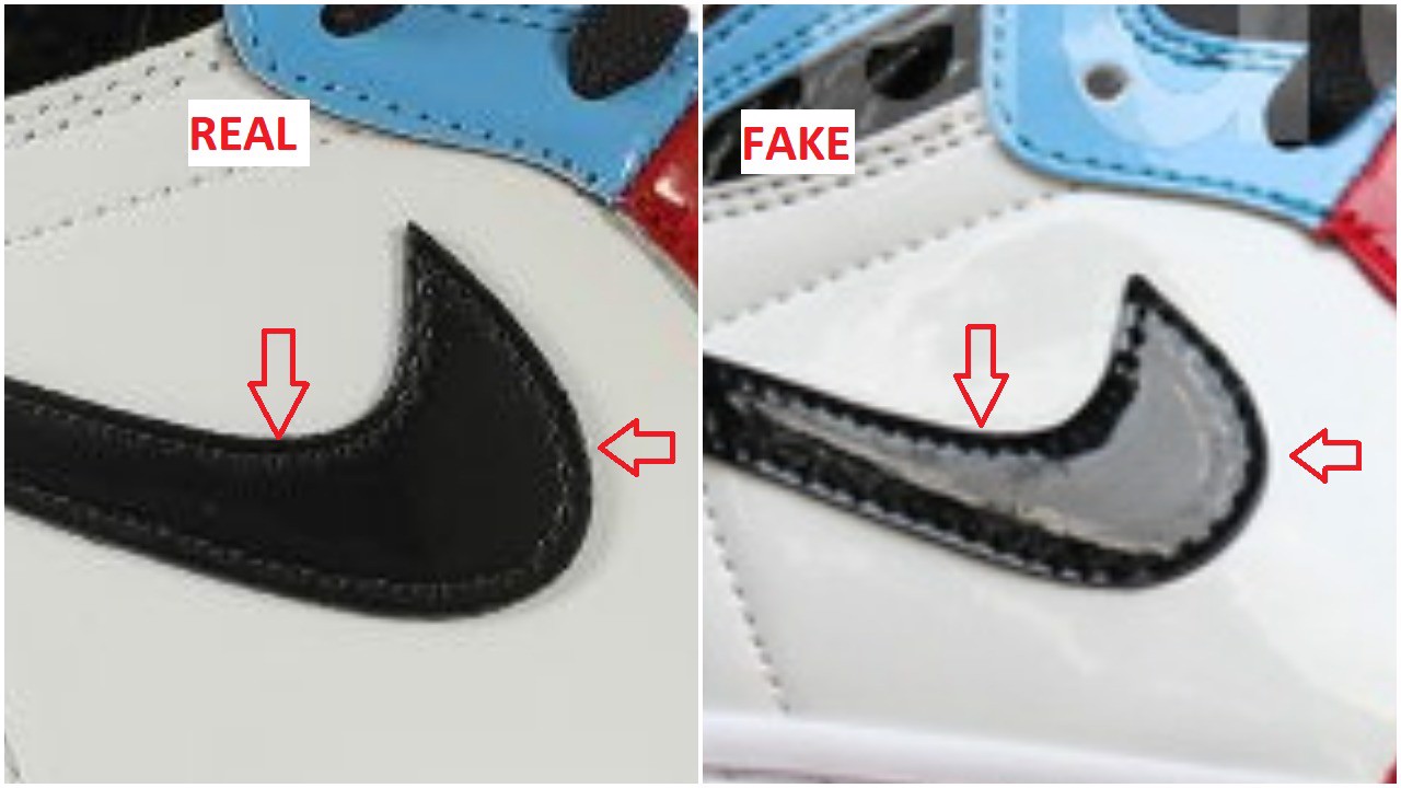 Hướng dẫn cách phân biệt Air Jordan 1 UNC Fearless Real và Fake Hinh anh 5: Huong dan cach phan biet Air Jordan 1 UNC Fearless Real va Fake