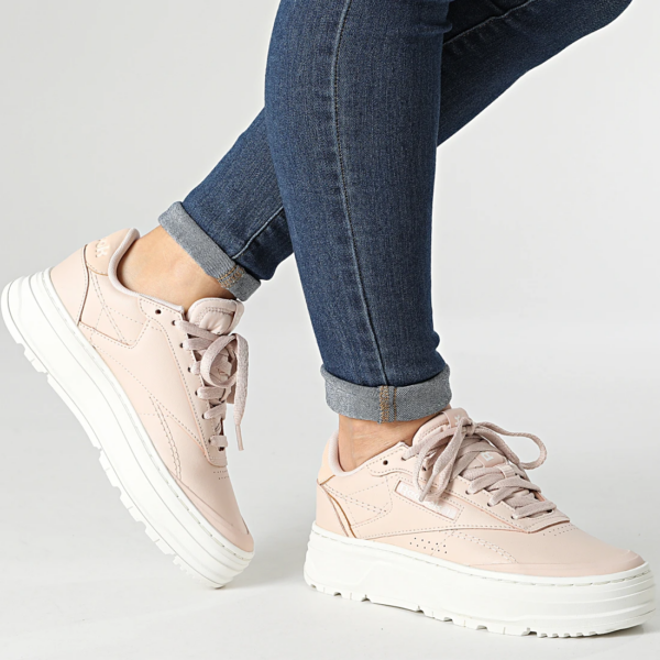 Giày Reebok Club C Double Geo 'Soft Ecru' H69145 - Ảnh 3