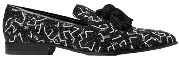 Giày Jimmy Choo Haze Foxley 'Black White' EHPFOXLEYZUS000050