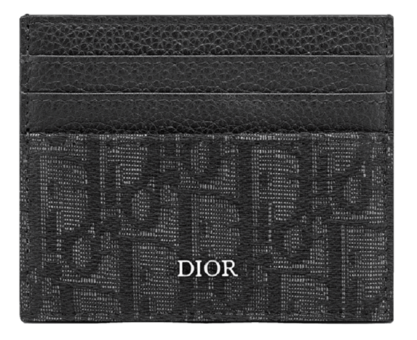 Vi Dior Card Holder 'Black Dior Oblique Jacquard' 2ESCH135YSE-H03E