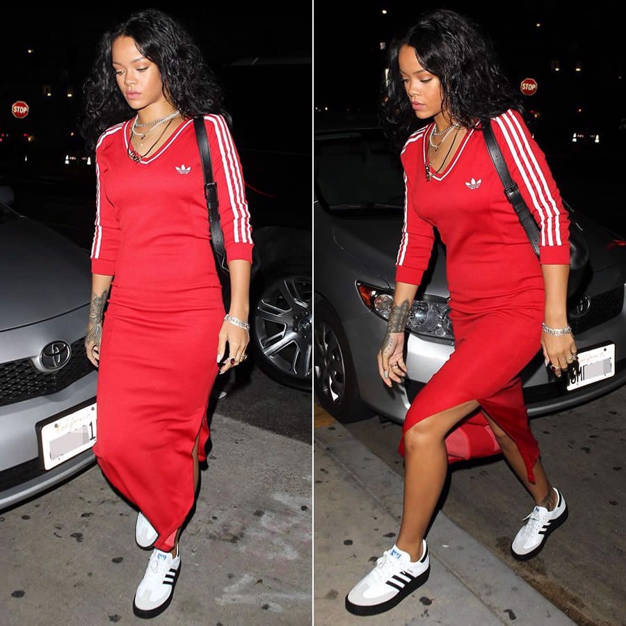 Rihanna và 10 khoảnh khắc ấn tượng với sneakers Hinh anh 6: Rihanna va 10 khoanh khac an tuong voi sneakers