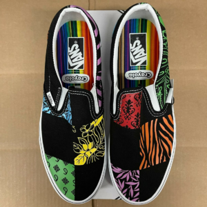 Giay Vans x Crayola Slip-on Skate Shoes 'Mutil Color' VN0A5JMHARZ