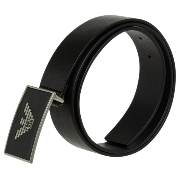 Thắt Lưng Giorgio Armani Eagle Plate 'Black' Y4S196YDC0G180001 - Ảnh 2