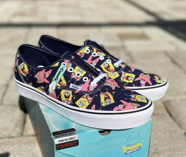 Giày Vans SpongeBob SquarePants x ComfyCush Authentic 'AlohaBob' VN0A3WM7YZ1 - Ảnh 5