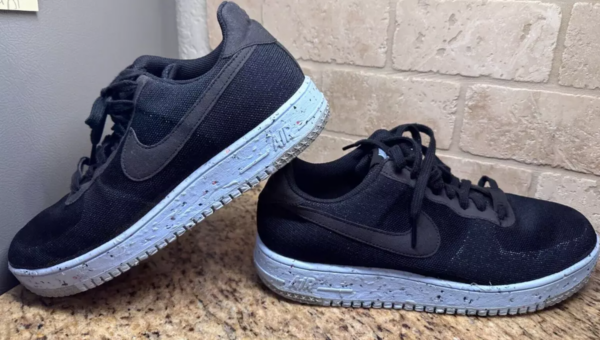 Giày Nike Air Force 1 Crater Flyknit 'Black Chambray Blue' DC4831-001 - Ảnh 5