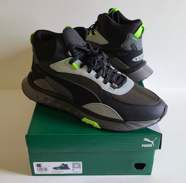 Giày Puma Wild Rider Mid WS 'Black Neon' 381598-01 - Ảnh 7