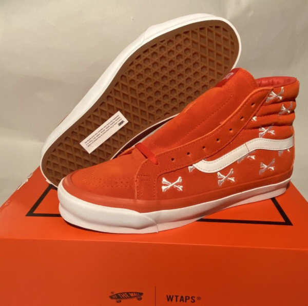 Giày Vans WTAPS x UA OG SK8-Hi LX 'Orange' VN0A4BVB20Q1 - Ảnh 4