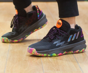 Alternative view of Giày Adidas Dame 8 Big Mood 'Black' GW4336