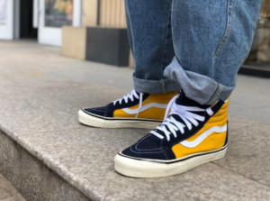 Giay Vans Sk8-Hi 38 DX Anaheim Factory 'OG Navy' VN0A38GFUBT