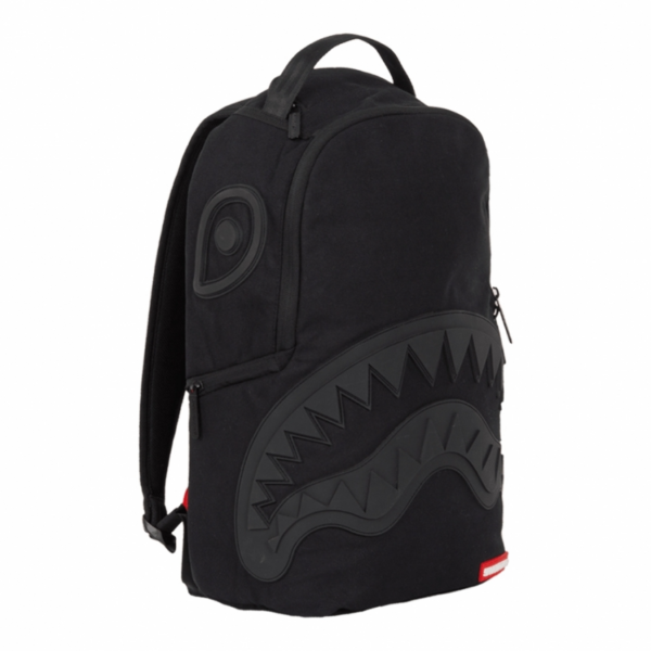 Sprayground Ghost Rubber Shark Black Back Pack 910B1235NSZ - Ảnh 3