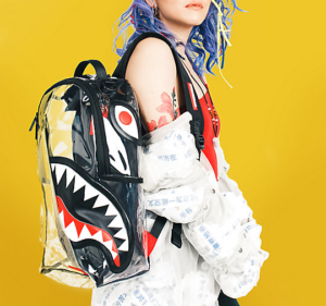 Alternative view of Balo Sprayground Angled Vision Shark Backpack