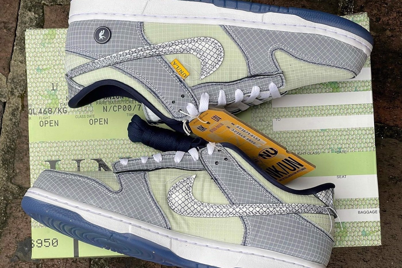 Hinh anh 2: Hinh anh dau tien cua doi Union x Nike Dunk Low "Midnight Navy"