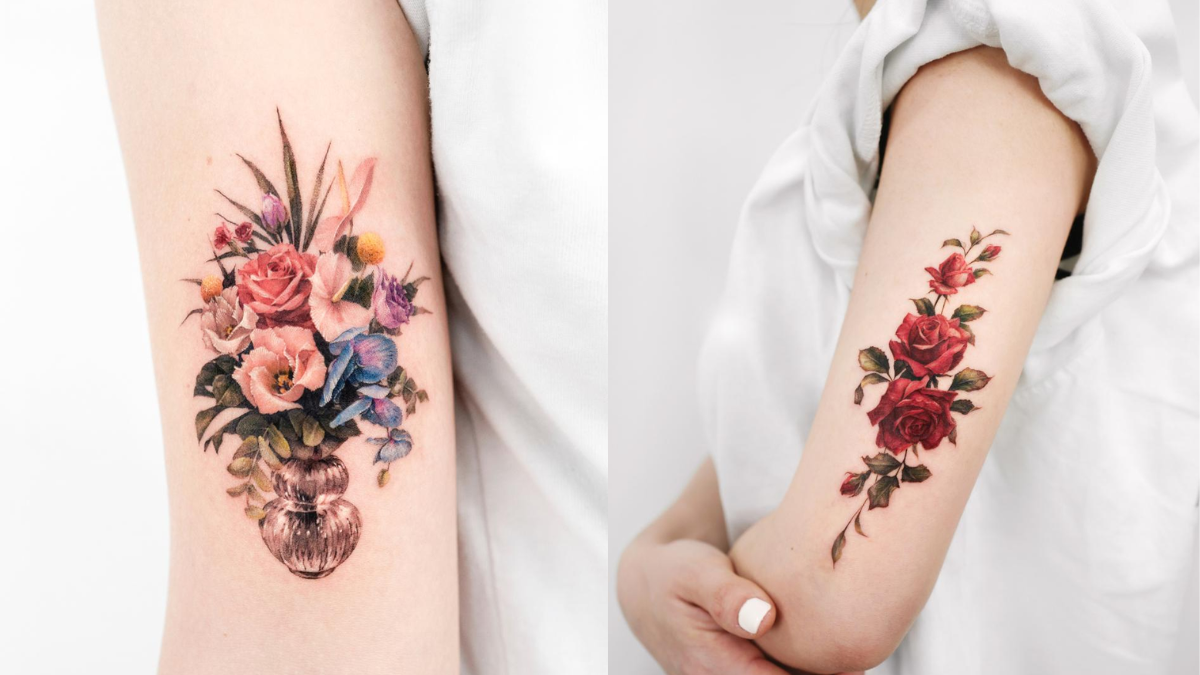 Hình xăm lấy cảm hứng từ khăn quàng cổ Gucci Botanical Hinh anh 3: Hinh xam lay cam hung tu khan quang co Gucci Botanical