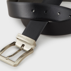 Alternative view of Thắt Lưng Giorgio Armani Reversible Saffiano 'Black' Y4S298YLQ6E181972