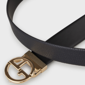 Alternative view of Thắt lưng Armani Smooth And Pebbled Leather 'Midnight Blue' Y2S264YSR3X188293