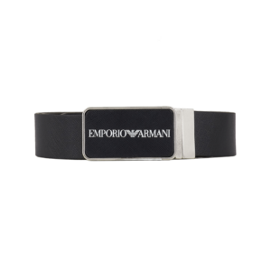 Thắt Lưng Giorgio Armani Saffiano Leather Reversible Belt 'Anthracite'